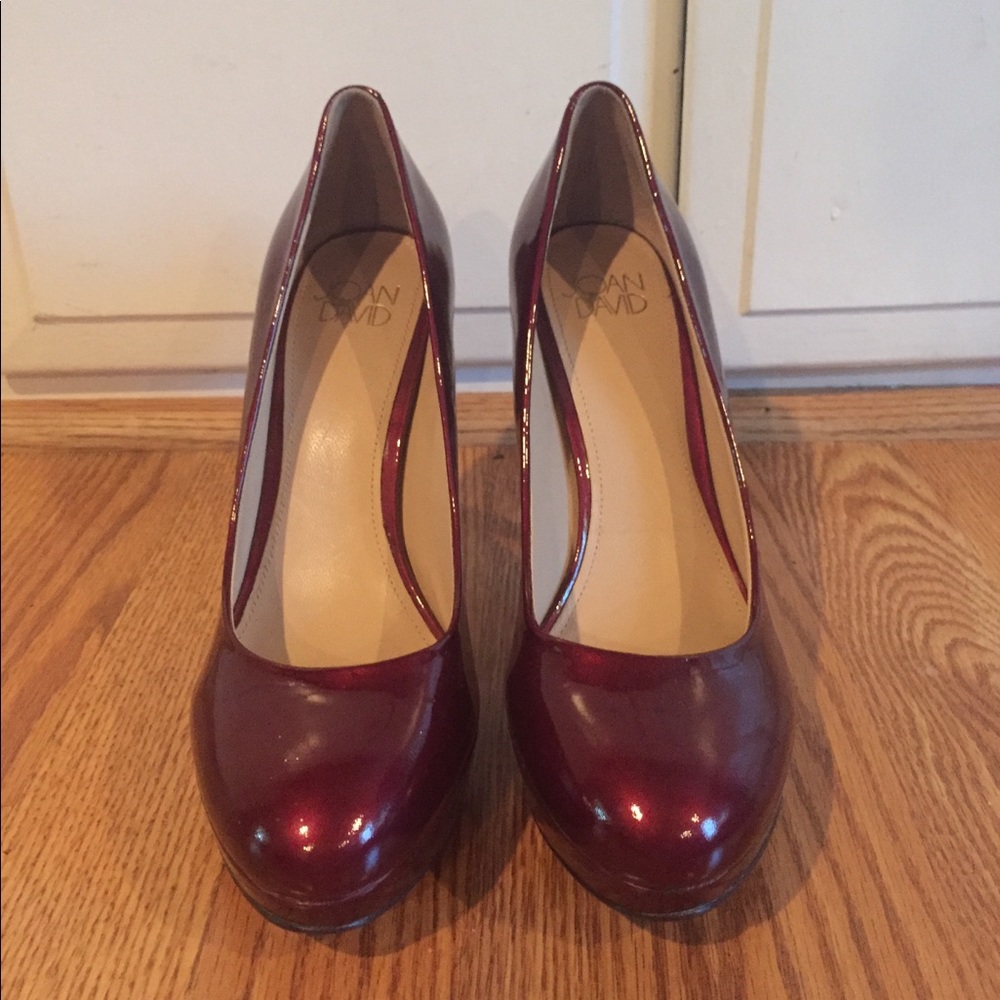 Burgundy pumps